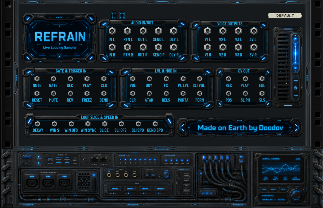 Refrain back panel