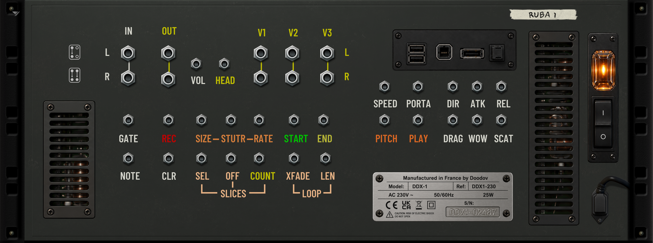 Splitfire Rubato back panel